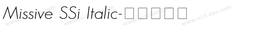 Missive SSi Italic字体转换